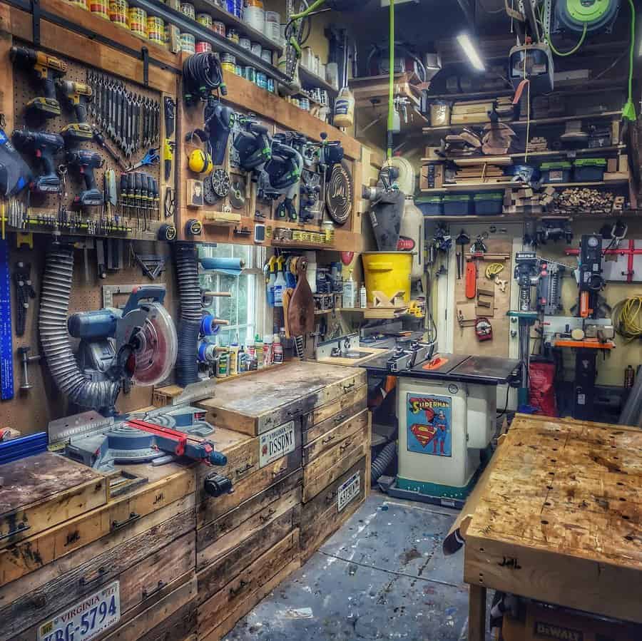 Workshop garage man cave