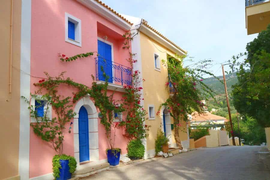 Colorful mediterranean house