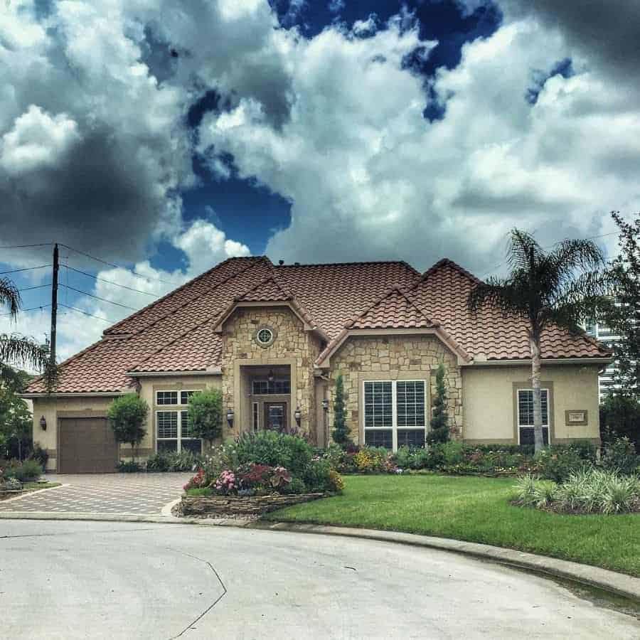 Stone mediterranean house