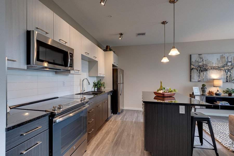 Modern kitchen with a center island