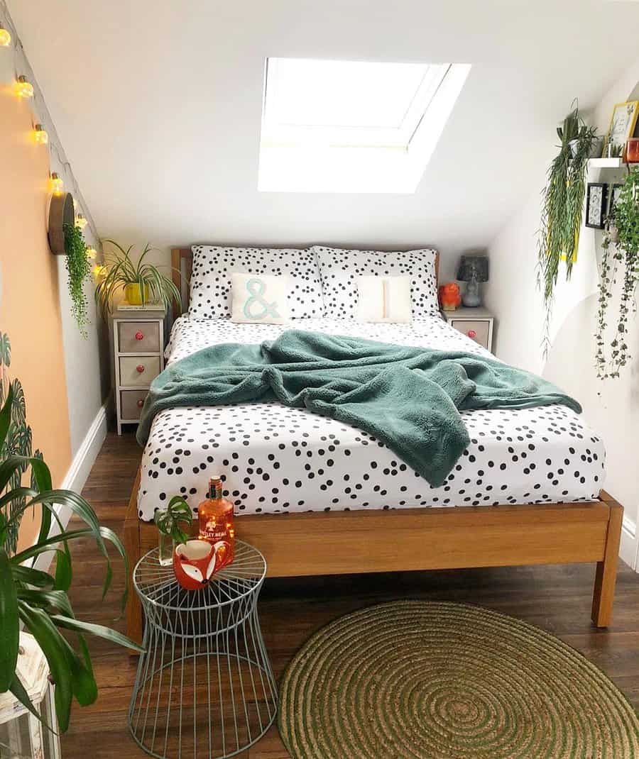 Bedroom With Skylight Window