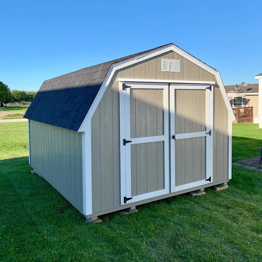 Barn style garden shed