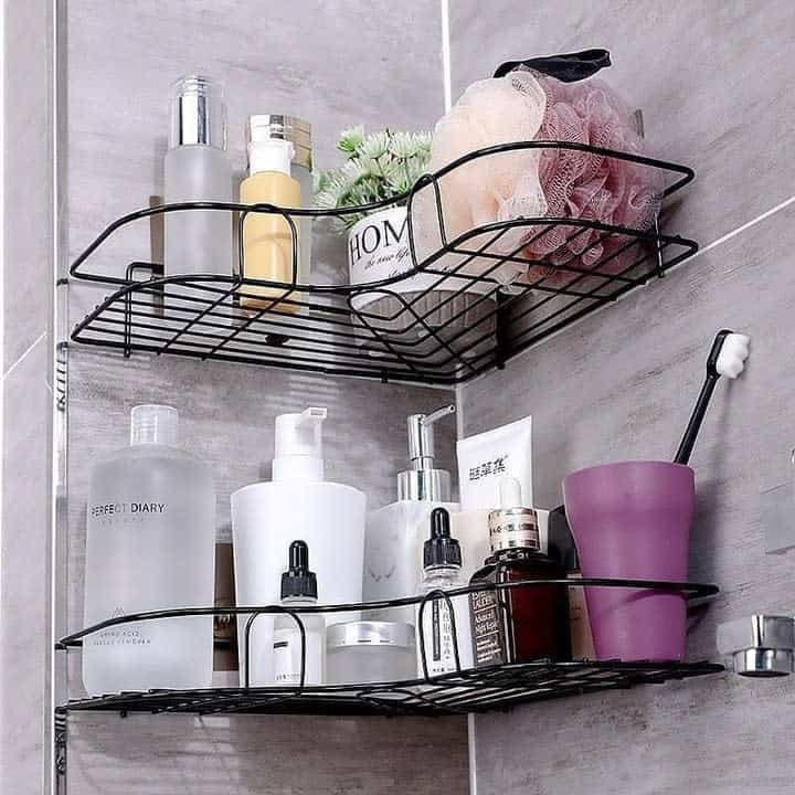 bathroom floating shelves 