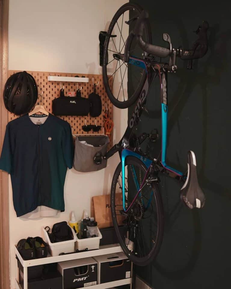 pegboard bike rack