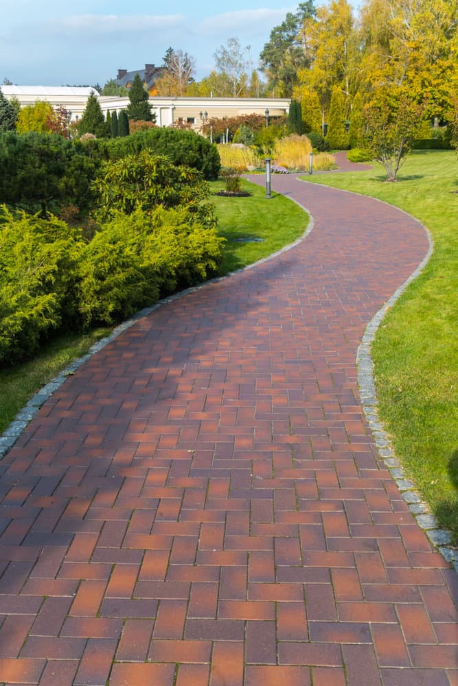 Brick pathway