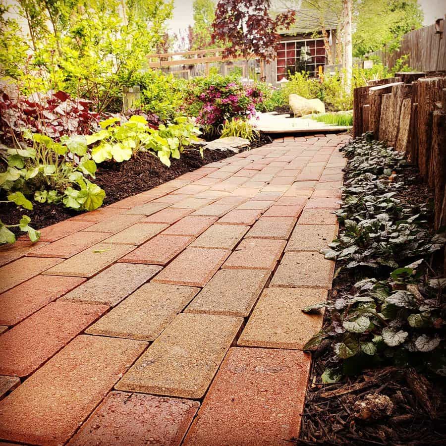 Brick pathway