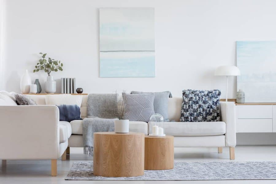 Coastal White Living Room Ideas 3