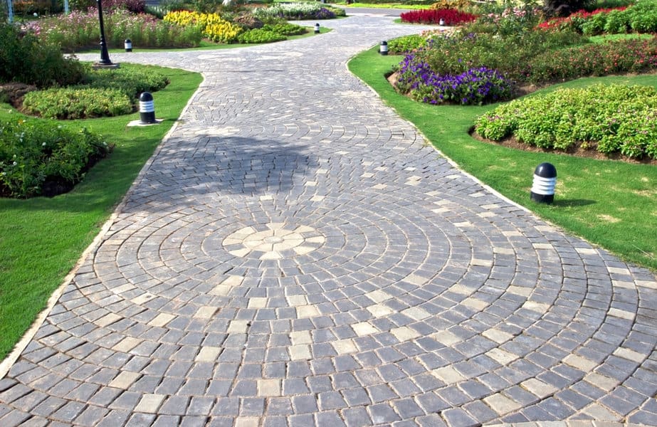 Cobblestone pathway