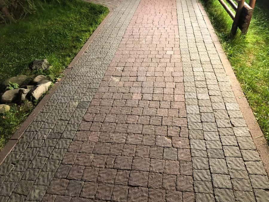 Cobblestone pathway