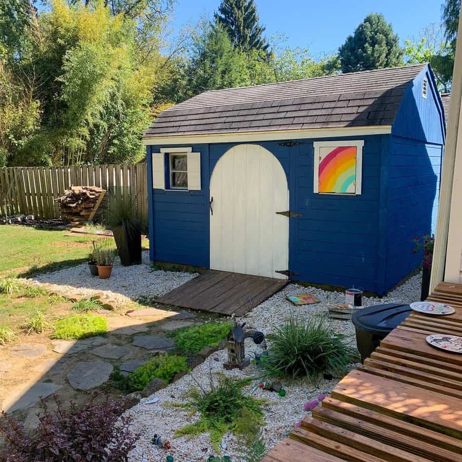 Garden Shed With Mural