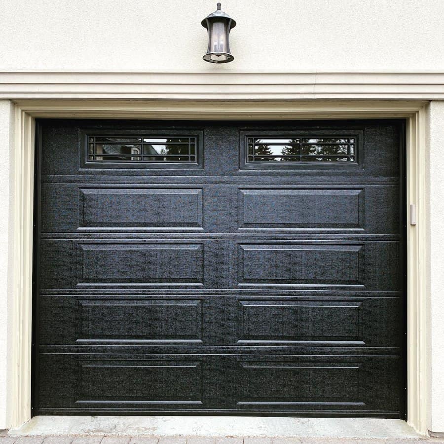 Black Garage Door 