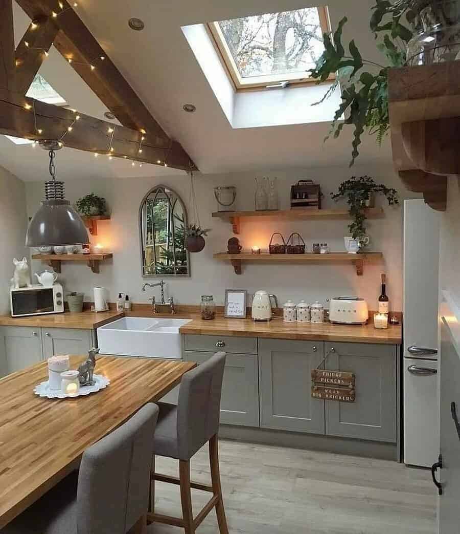 Aesthetic farmhouse kitchen