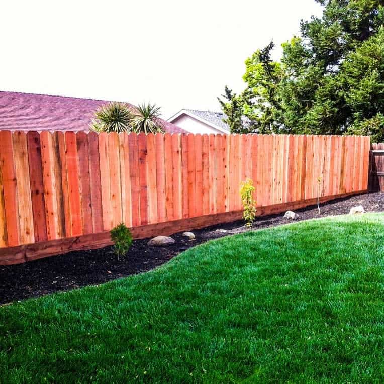 Picket fence garden wall