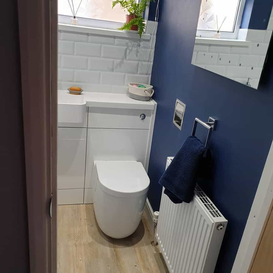 Bright bathroom with sink and window