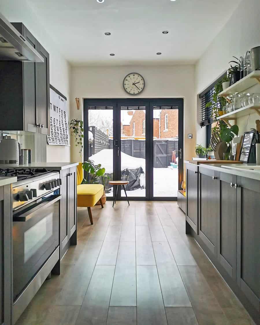 Galley Kitchen Paint Ideas victorianterrace120