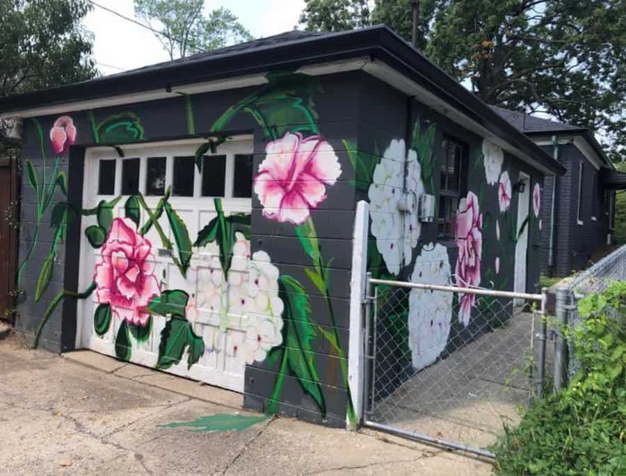 Floral mural