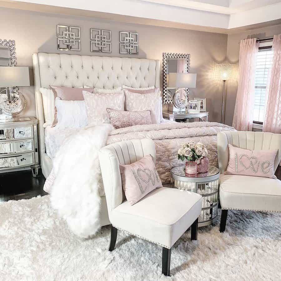 Glam Bedroom Ideas For Women styled by mlc