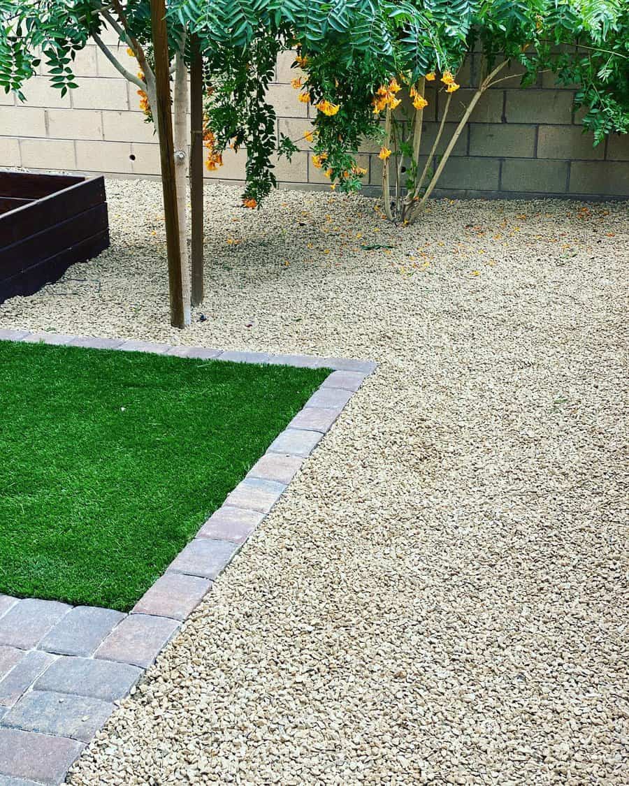 Backyard with lawn ideas