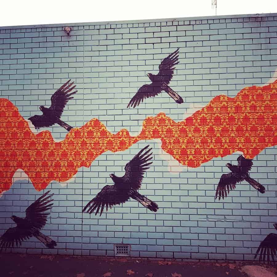 Eagle mural