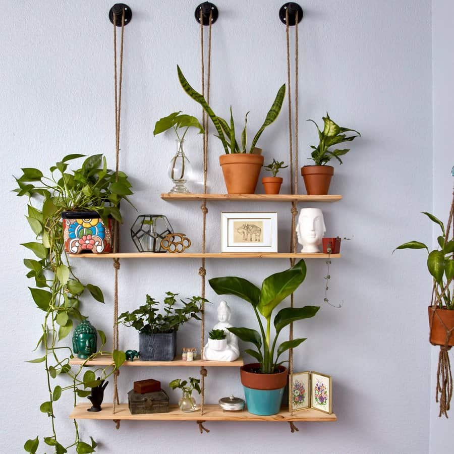 Hanging shelves