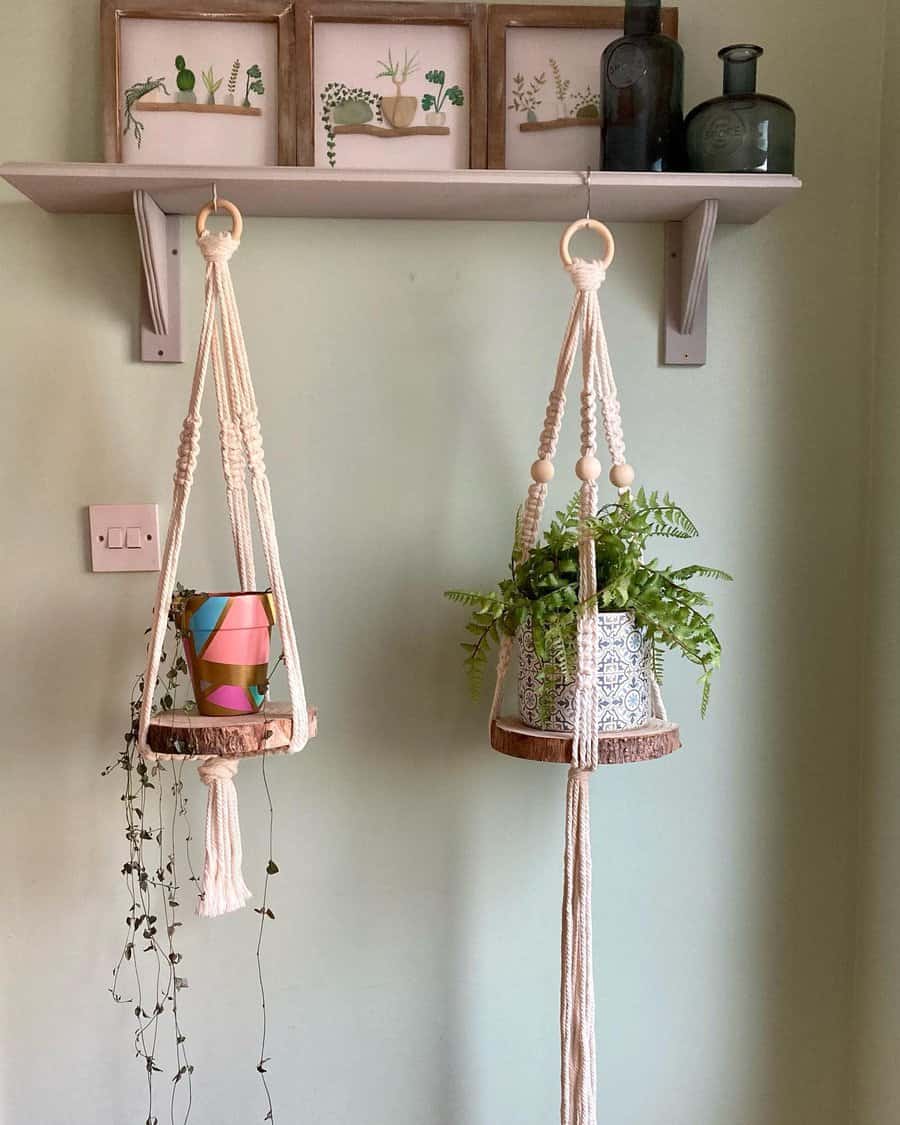 Hanging shelves