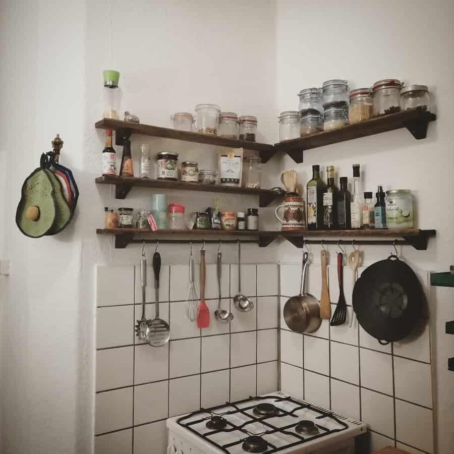 shelf hooks for kitchen tools 