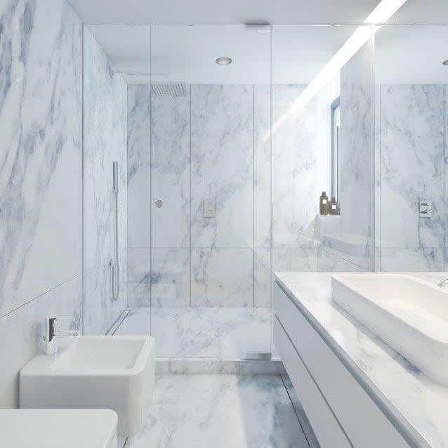 Marble Small Bathroom Flooring Ideas netostones.s.a