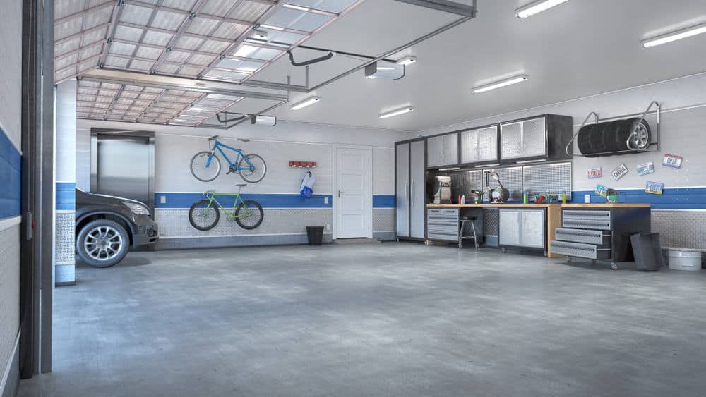 Garage With Dual-toned Walls