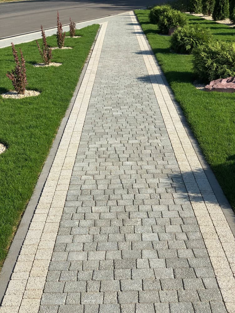 patterned concrete pavers