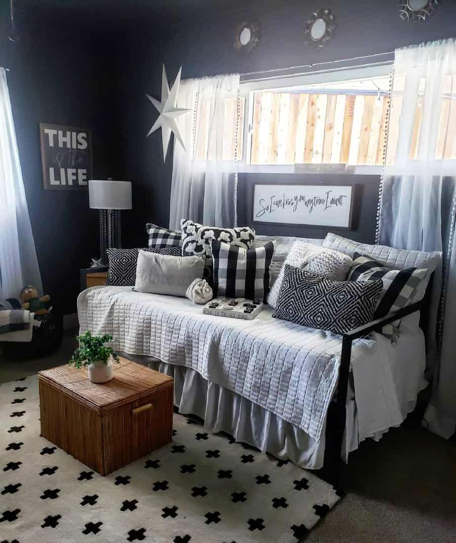 Monochromatic bedroom