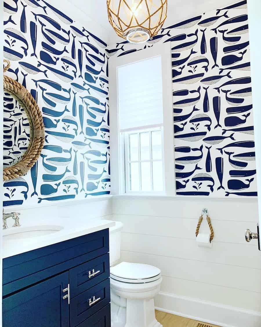 Nautical Blue Bathroom Ideas vannoterenovations