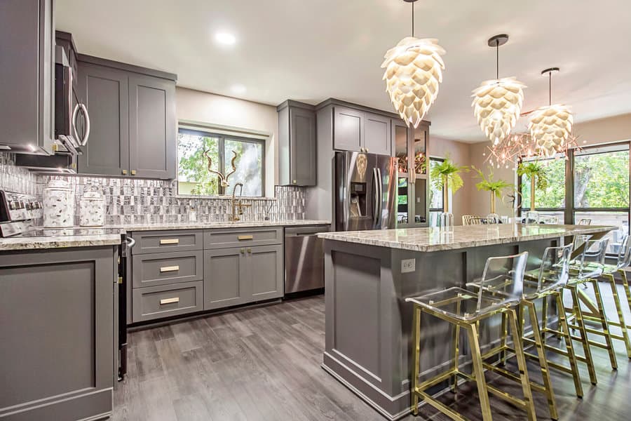 Whimsical kitchen island lighting