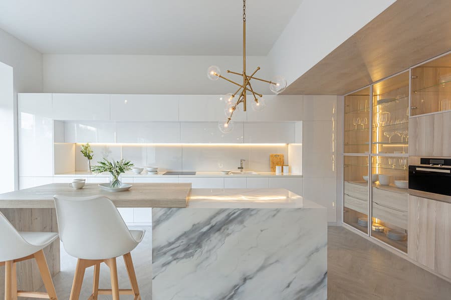 Rustic kitchen island lighting