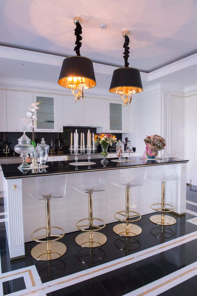 Large kitchen island lighting