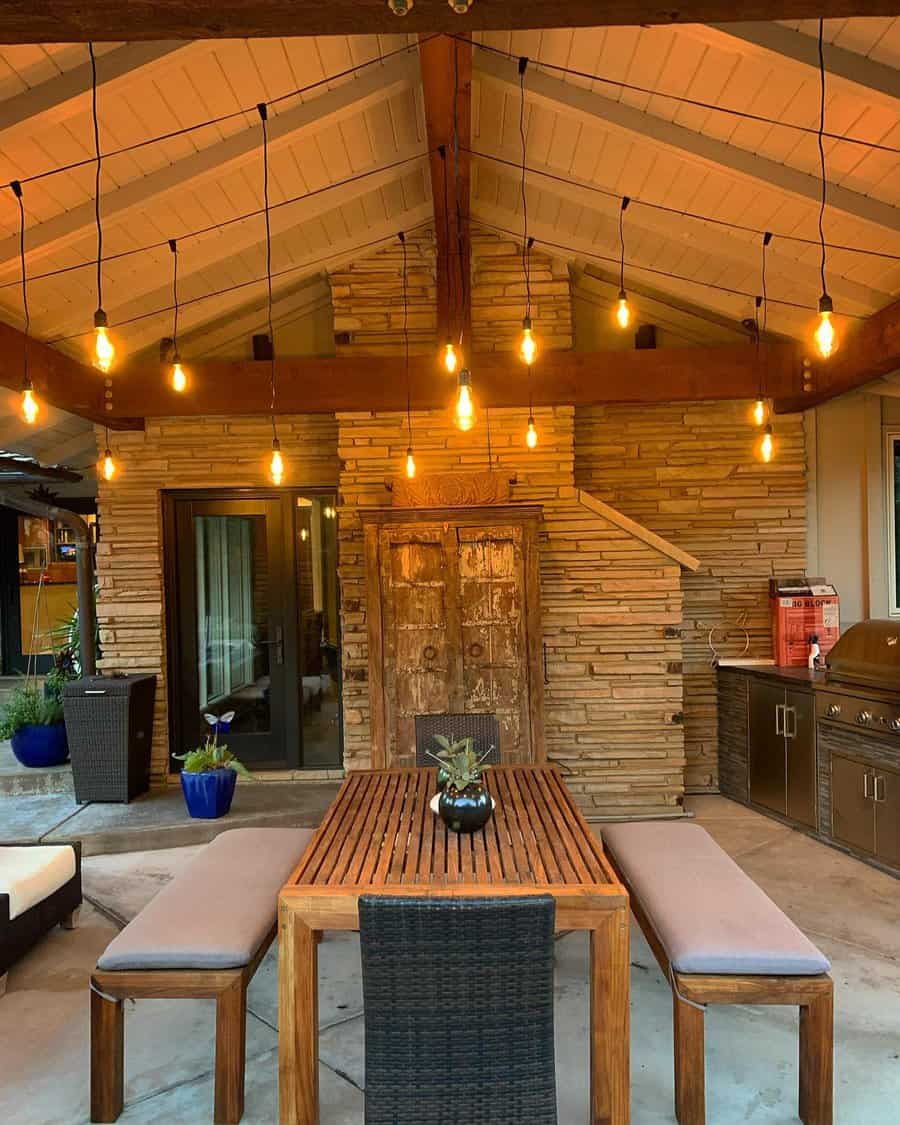 Patio Backyard Lighting Ideas leluci ict