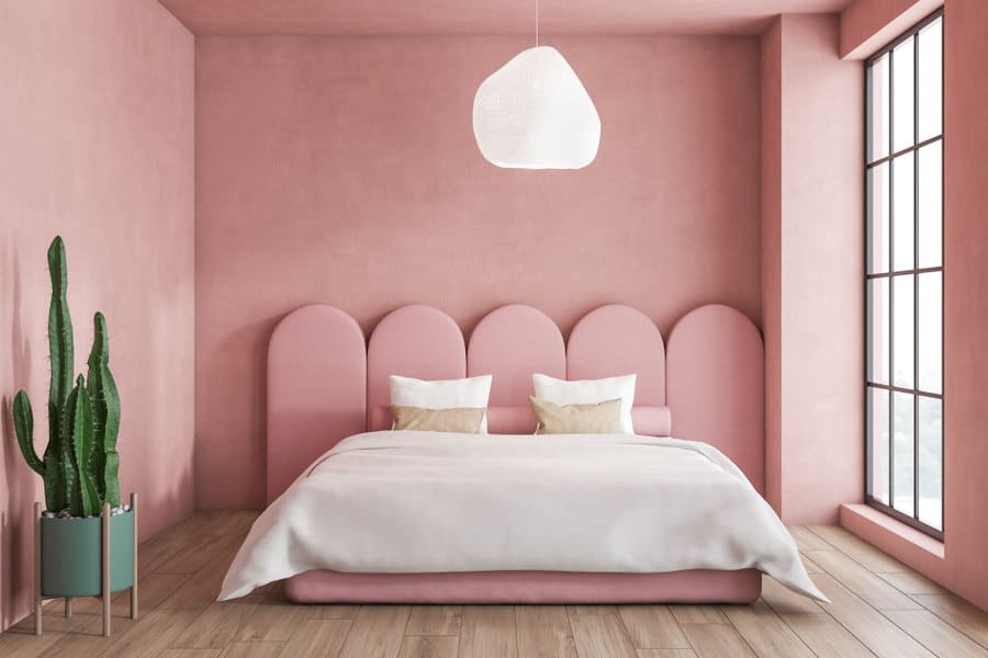 Pink shade bedroom