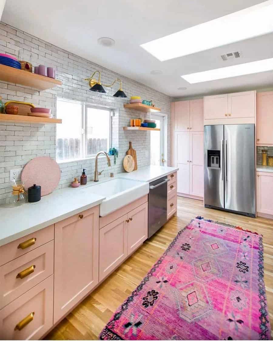 Pink Kitchen Paint Ideas cf vancouver