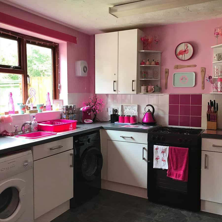 Pink Kitchen Paint Ideas helenmoreton6996