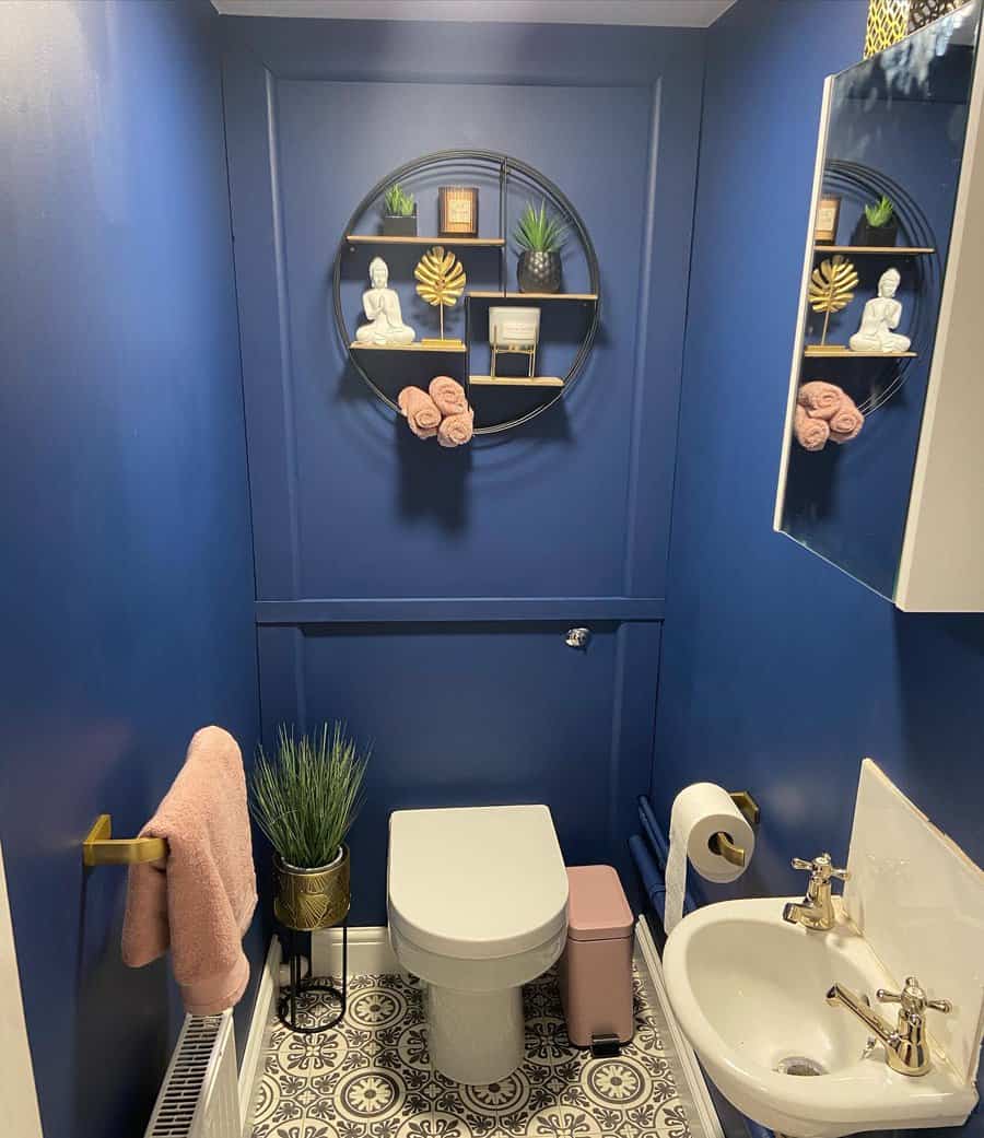 Powder Room Blue Bathroom Ideas homeinthechevin
