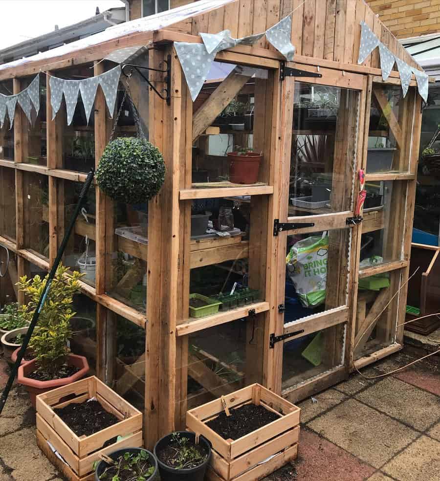 Wooden greenhouse