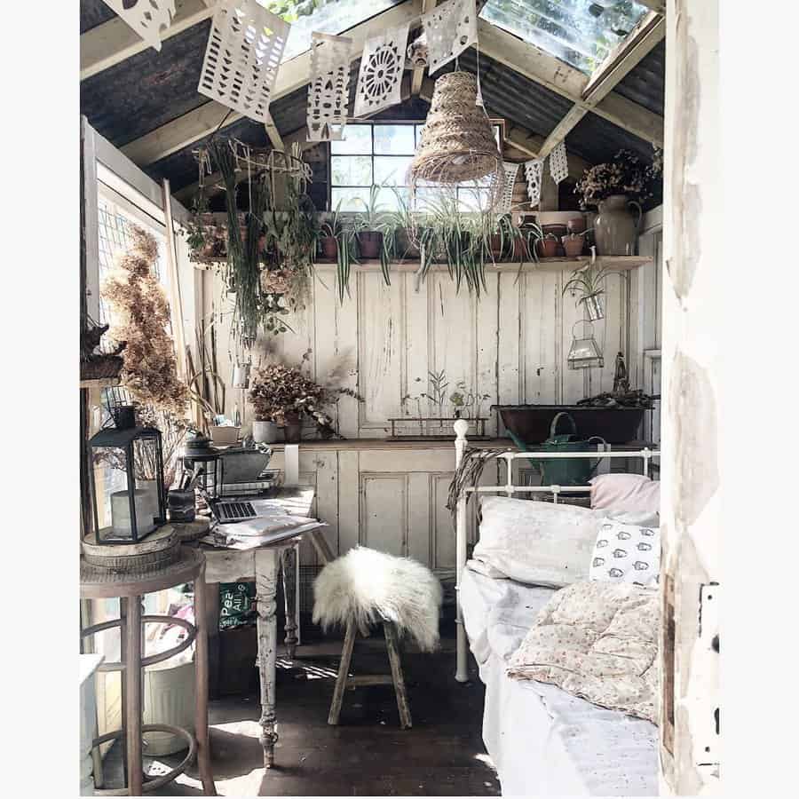 Rustic she shed