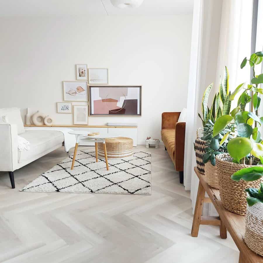 Scandinavian White Living Room Ideas kaatjes home