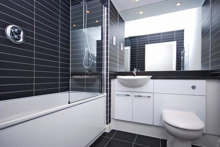 14 Stylish Black and White Bathroom Design Ideas