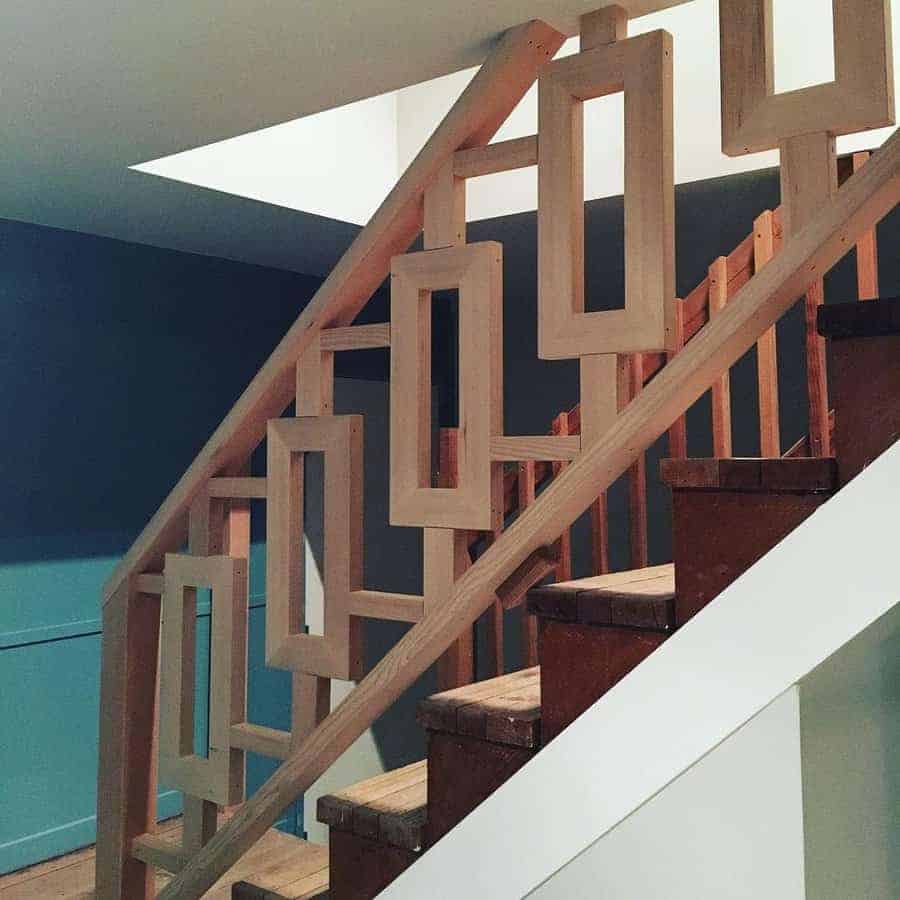 Creative wooden staircase