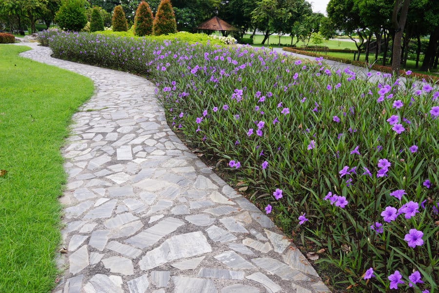 Flagstone walkway