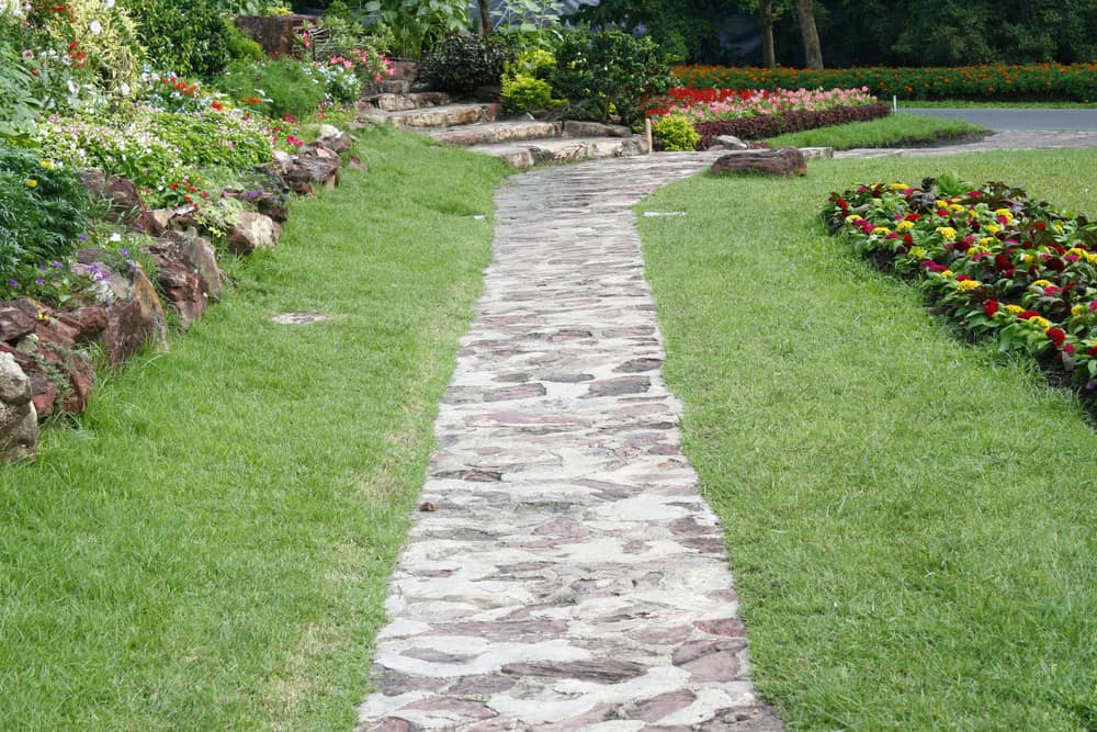 Flagstone walkway