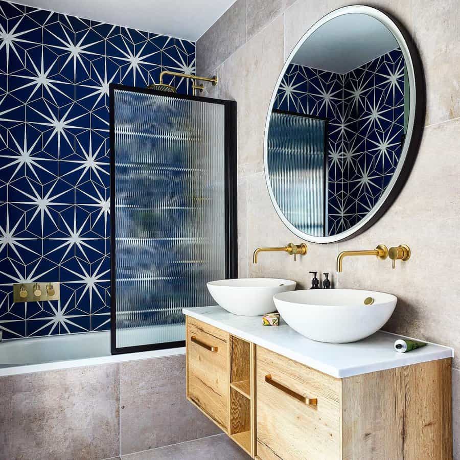 Tiles Blue Bathroom Ideas huntsmore design build