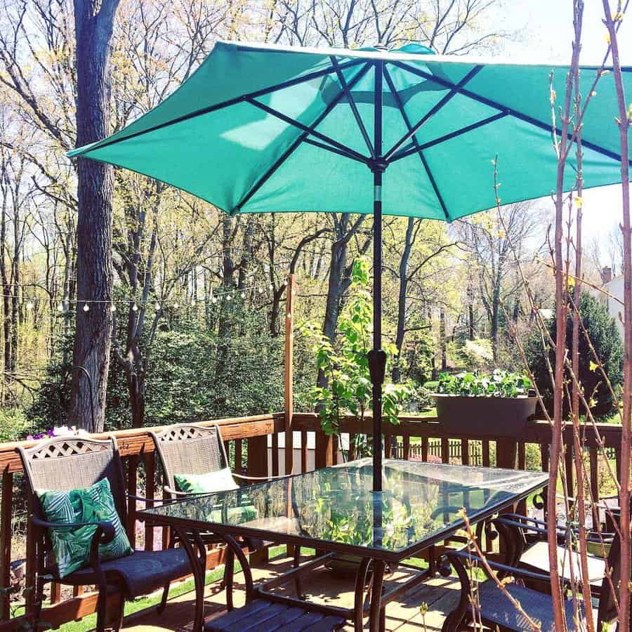 Umbrella Deck Shade Ideas bloomandglean