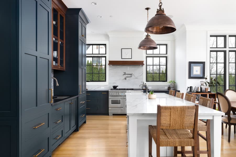 Vintage kitchen island lighting