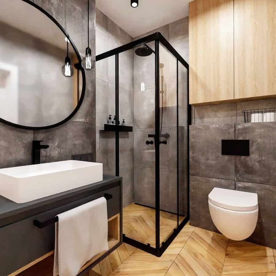 Wood Small Bathroom Flooring Ideas archistacja